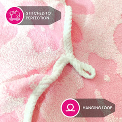Enrich Homes Bath Towels 550 Gsm | For Women Large Size Absorbent Microfiber Bath Towel 2x Softer Than Cotton Towels (Baby Pink)
