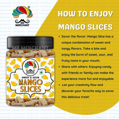 Mr. Merchant Mango Slice 300gm, (Pachak Khatta Meetha Aam Papad Churan)
