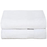 Ambra Linens Highly Absorbent Towels Set 500 Gsm | 100% Cotton Soft And Plush, All Seasons Use Large Everyday Use, Durable (2 Pieces Of Bath Towel) | White