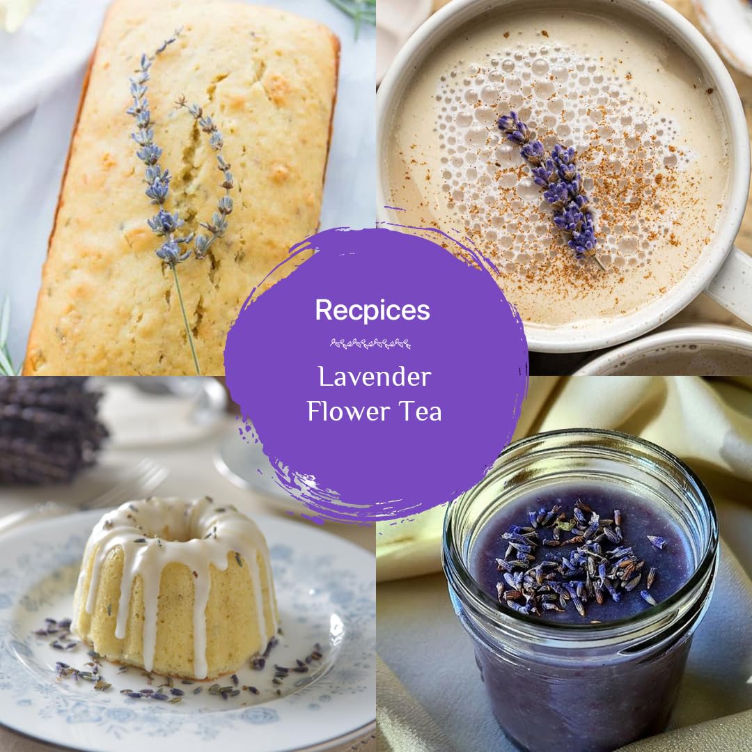 Blue Tea Lavender Flower Herbal Tea - 50gm Pet Jar, 1.7 Ounce, 50 Cups | Flower Based Calming Tea - Caffeine Free, Food Grade, Non-GMO | No Added Colors, No Preservatives Blue Tea Lavender Flower Herbal Tea - 50gm Pet Jar, 1.7 Ounce, 50 Cups | Flower Based Calming Tea - Caffeine Free, Food Grade, Non-GMO | No Added Colors, No Preservatives