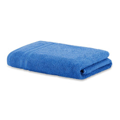 Welspun 100% Cotton Quik Dry Bath Towel 380 Gsm | High Absorbency Super Soft, Fast Drying Bath Towels Large Size (Navy Blue)