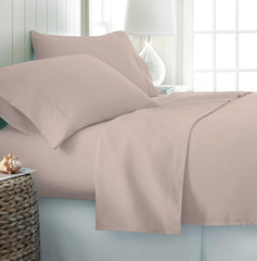 Single Size Fitted Bedsheet With 2 Pillow Covers - 36 X 78 Inches, Cameo Rose | All-Round Elastic | Comfortable, Wrinkle Resistant, Fade Resistant & Environmentally Friendly