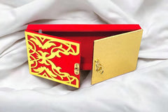 Wood Decorative And Attractive Box Cash Box, Shagun Jewellery Money Envelop Wedding, Gift Bangel Pack Of 1, Colour - Red