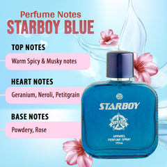 JD International Star Boy Blue Apparel Unisex Perfume With Long Lasting Fragrance - 100ml, 3.4 fi.oz. | perfume For Men & Women