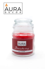 STRAWBERRY FRAGRANCE JAR CANDLE | PERFECT FOR INSTANT MOOD LIFTER PARAFFIN WAX