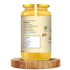 100% Natural A2 Desi Cow Ghee By Curdley | Great Source Of Energy Healthy & Nutrients Cow Ghee Good For Cooking | (500ml) 16.9 Ounce | Jar Pack