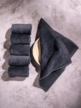 Damensch 100% Cotton Face Towel 900 Gsm | Super Soft Gym For Workout, Ultra Absorbent Towel Quick Dry Face Towel - Twilight Grey (Pack Of 6)