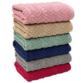 Stamio Cotton Hand Towels 1200 Gsm | Home & Kitchen Use, Gym, Wash Basin, Sports | Soft, Absorbent, Quick Dry, Full Large Size (Set Of 6)- Multicolored