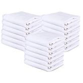 Kuber Industries Face Towel 200 Gsm | Cotton Easily Washable Travel Friendly Pocket Towels & Gym Napkins | Pack Of 18 (White)