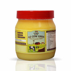 Pure A2 Cow Ghee By Growing Villagers | Good Source Of Energy Healthy & Nutrients Desi Danedar Ghee Roast Makhana | (500ml) 16.9 Ounce | Jar Pack