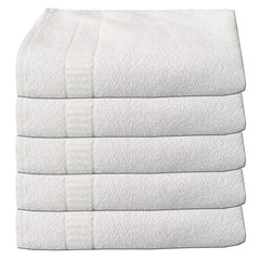 Kuber Industries Bath Towel 750 Gsm | Super Soft Fluffy Absorbent Microfiber Cotton Bath Towel - Pack Of 5 CTKTC024297 (White)