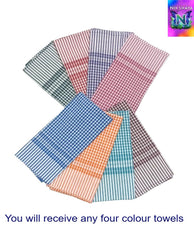 Nikshaya 100% Cotton Bath Towel 700 Gsm | Ultra-Soft, Quick-Dry Towels For Daily Use | Highly Absorbent & Durable | Set Of 4 (Multicolour)