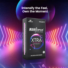 Manforce Xtra Passion Ultra Thin Climax Delay Condoms, Unflavoured, 10 Pcs (Pack Of 2)