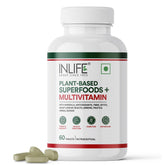 Inlife Plant Based Multivitamin For Men & Women , 75+ Ingredients With Vitamins B12, D3, Superfoods, Greens, Vegetables, Fruits & Herbs For Immuntiy | 60 Tablets , 100gm 0.2lbs