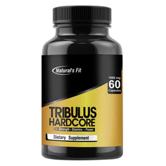 Naturals Fit Testosterone Booster For Men Tribulus Terrestris Extract 1000mg, Supplement 20% Saponins For Bodybuilding | 60 Capsules 100gm 0.2lbs