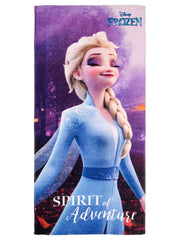 Athom Living Frozen Elsa Design Kids Cotton Bath Towel 300 Gsm | Soft & Skin-Friendly, Quick Absorbent, Lightweight, Durable, Easy Care Washable Towel