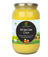 100% Pure 2 Cow Desi Ghee By Soni Farms | Traditional Bilona Method Healthy Pure Desi Ghee Good For Taste | (500ml) 16.9 Ounce | Jar Pack