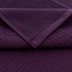 Casa Copenhagen Egyptian Cotton Zero Twist Hand Towel 400 Gsm (Dark Purple) -2 Pcs