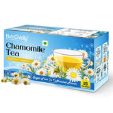 Nutrovally Chamomile Tea - 25 Tea Bags | Improve Sleep Cycle & Skin Health - Refreshing Pure Flowery Loose Leaves | Caffeine Free, Gluten Free, Sugar Free