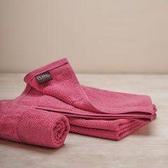 Pure Home + Living Cotton Hand Towels 800 Gsm (Dark Pink) - Set Of 4