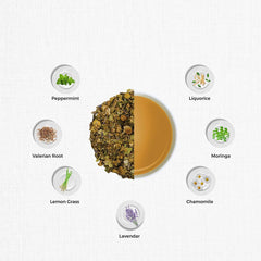 TGL Co. Sweet Dreams Herbal Tea - 16 Pyramid Tea Bags, 32gm, 1.1 Ounce | Improve Sleep & Relieve Stress - Aids Digestion, Anti-Inflammatory | Caffeine Free