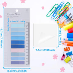 50 Sheets Transparent Sticky Notes Pad With Sticky Tabs | Book Tabs For Office School Message