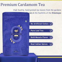 Tea And Twigs Vedic Active Tea - 200gm, 7.05 Ounce | Premium Indian Chai With CTC Black Tea - Made With Aswagandha, Tulsi, Ginger, Cardamom & Clove | Assam & Dooars Pure Black Tea