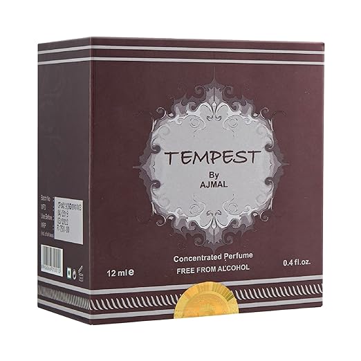 Ajmal Tempest Concentrated Perfume 12ml 0.4 Fl.oz. | For Men &women | Free From Alcohol Ajmal Tempest Concentrated Perfume 12ml 0.4 Fl.oz. | For Men &women | Free From Alcohol