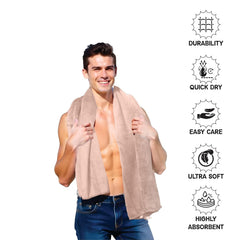 Housse Premium Microfiber Bath Towel 550 Gsm | Extra Large Quick Dry Towels For Women & Men | Super Soft Plush | Ultra Absorbent For Home Swimming Sports & Travel (Tanzine)