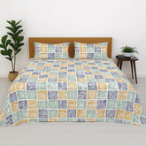 Double Bedsheet For Queen Size With 2 Matching Pillow Cover - 90 X 100 Inches, Multicolor | Breathable & Durable, Soft Touch & Perfect For All Seasons