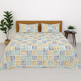100% Pure Cotton Double Bed Bedsheet With 2 Pillow Covers - Size 102 X 108 Inches, Multicolor | Lightweight, Soft & Breathable - Perfect For Gifting On Weddings Bedsheet