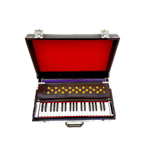 Folding Harmonium With Carry Bag - Double Bellow, 42 Keys, Two Reed (Bass Male) | Handmade Instrument - Instant Response Keyboard