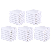 Kuber Industries Face Towel 200 Gsm | Cotton Easily Washable Travel Friendly Pocket Towels & Gym Napkins | Pack Of 30 (White)