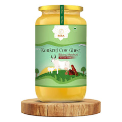 100% Natural A2 Kankrej Cow Ghee By Sujla | Nutrient Rich Taste & Aroma Desi Pure Ghee Perfect For Sweets | (1 Litre) 33.8 Ounce | Jar Pack