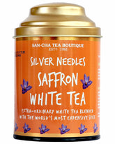 San-Cha Silver Needles Saffron White Tea - 75gm, 2.6 Ounce | Promotes Healthy & Glowing Skin - Low Caffeine, Richest In Antioxidants