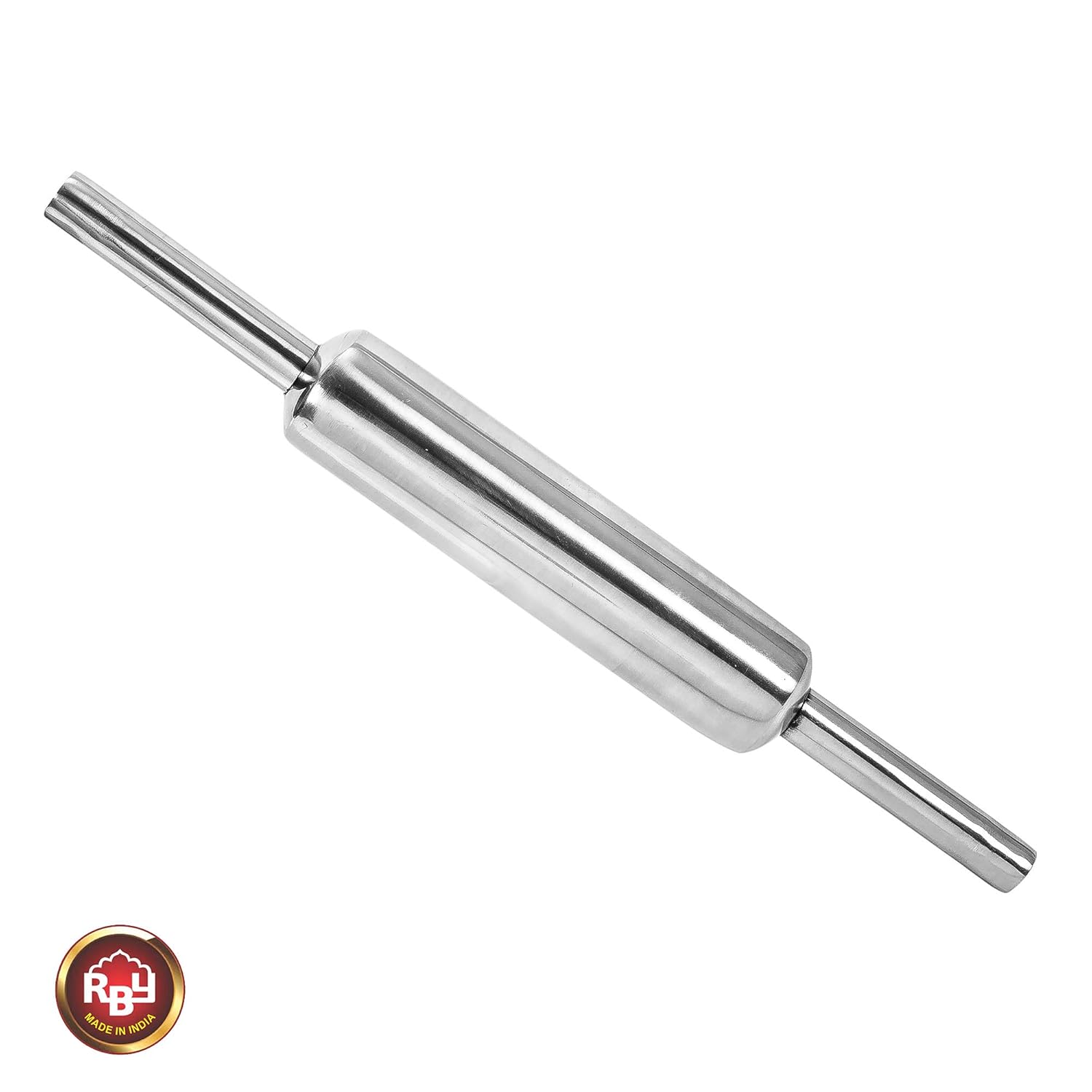 Smooth Finish Silver Stainless Steel Belan | Rolling Pin Or Belan Or Roti Maker Or Chappati Roller - Strong & Durable Smooth Finish Silver Stainless Steel Belan | Rolling Pin Or Belan Or Roti Maker Or Chappati Roller - Strong & Durable