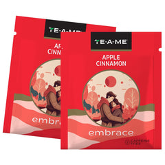 TE-A-ME Embrace Apple Cinnamon Tea - Pack Of 4 X 25 Tea Bags | Boosts Energy, Reduces Fine Lines & Wrinkles - Sugar Free, Caffeine Free | Enjoy Hot Or Cold - Fruit Tea Bags