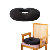 Donut Pillow For Tailbone Pain, Coccyx Seat Cushion For Chair, Black Color | Hemorrhoid & Piles Pillow - Car Seat Donut Cushion | Medium Firm, Memory Foam Orthopedic Ring Pillow, Above