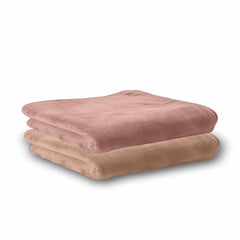 Housse Microfiber Hand Towel 400 Gsm | Premium Quality Towels Ultra Absorbent & Anti-Bacterial For Gym (Peachy Pearl & Dusky Orchid) - Pack Of 2