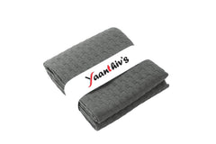 Yaanthiv'S Unisex Bath Towel Waffle | Light Weight Towel For Travel, Gym, Beach, Pool & Yoga | Quick Dry 500 Gsm - Dark Grey