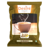 Desire Instant Premix Ginger Tea - 500gm, 17.6 Ounce | Ready To Drink Adrak Karak Chai, Just Add Hot Water - Ideal For Vending Machine | Caffeine Free