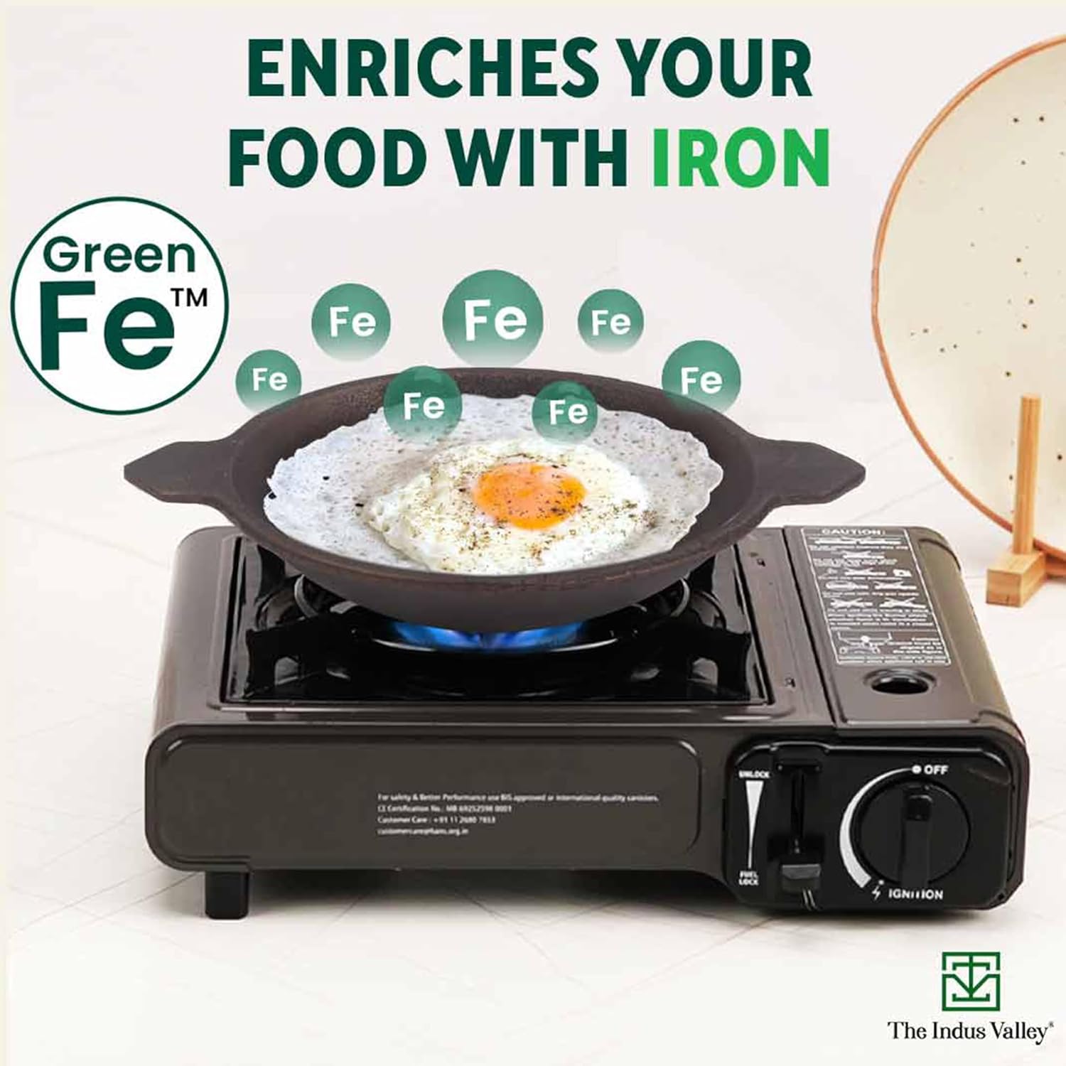 Pre-Seasoned Black Cast Iron Appam Pan - 22 Cm, 8.7 Inch, 1.7 Kg | Gas Compatible, Nonstick Appam Pan, 100% Pure & Toxin-Free, No Chemical Coating Pre-Seasoned Black Cast Iron Appam Pan - 22 Cm, 8.7 Inch, 1.7 Kg | Gas Compatible, Nonstick Appam Pan, 100% Pure & Toxin-Free, No Chemical Coating