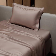 Single Bedsheet With 1 Pillow Cover - 60 X 90 Inches, Champagne | Premium Bedding Set, Home Decor, Wedding Gift For Couples, Housewarming, Anniversary