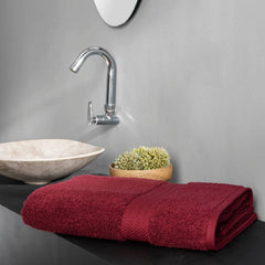 Ddecor Live Beautiful 100% Cotton Bath Towel 500 Gsm | Large Size Bath Towel Soft & Absorbent For Men & Women (Magenta)