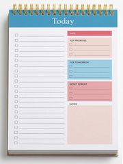 To Do List Notepad, Daily Planner Notepad Undated 54 Sheets/Tear Off, Planning Memo Pad, Pack Of 1