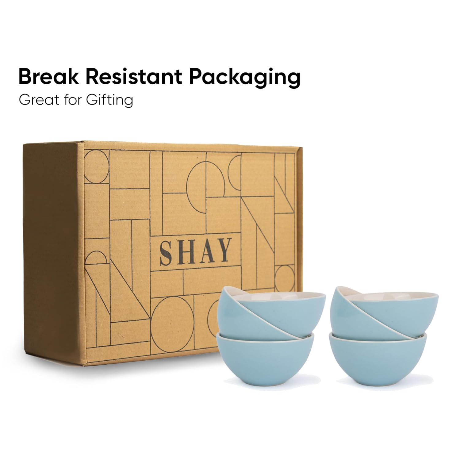 Ceramic Veg Bowls Set Of 6 For Dinner - 180ml Each, Subtle Blue Ivory | Katori Set With Glossy Finish - Stoneware Ceramic Bowls Set | Dessert Bowl Set - Durable & Microwave Safe Ceramic Veg Bowls Set Of 6 For Dinner - 180ml Each, Subtle Blue Ivory | Katori Set With Glossy Finish - Stoneware Ceramic Bowls Set | Dessert Bowl Set - Durable & Microwave Safe