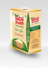 Natural Desi Ghee By Nature Shuddh | Rich In Vitamins A, D, E, & K Healthy Pure Desi Ghee For Rotis | (1 Litre) 33.8 Ounce | Box Pack