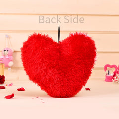 Heart Shape Cushion Pillow, Valentine Gift, Red & White, Valentine's Day Pillow | For Girlfriend Boyfriend Couples Husband & Wife Valentine's Day Pillow, Best Birthday Gift, Christmas Gift