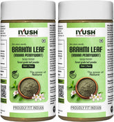 Iyush Herbal Ayurveda Brahmi Powder Bacopa Monnieri Powder Brahmi Powder For Hair Growth Organic Powder, Hair Volume, Hair Volumizing | 100gm 0.2lbs Each Pack Of 2