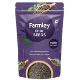 Farmley Chia Seeds For Eating, For Weight Management, Rich In Calcium, Protein & Fibre, Chia Seeds Are Sourced From The Finest Chia Plants | 200gm 0.4lbs